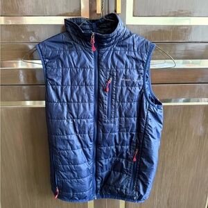 Vineyard Vines Blue Quilted Vest Sleeveless Design